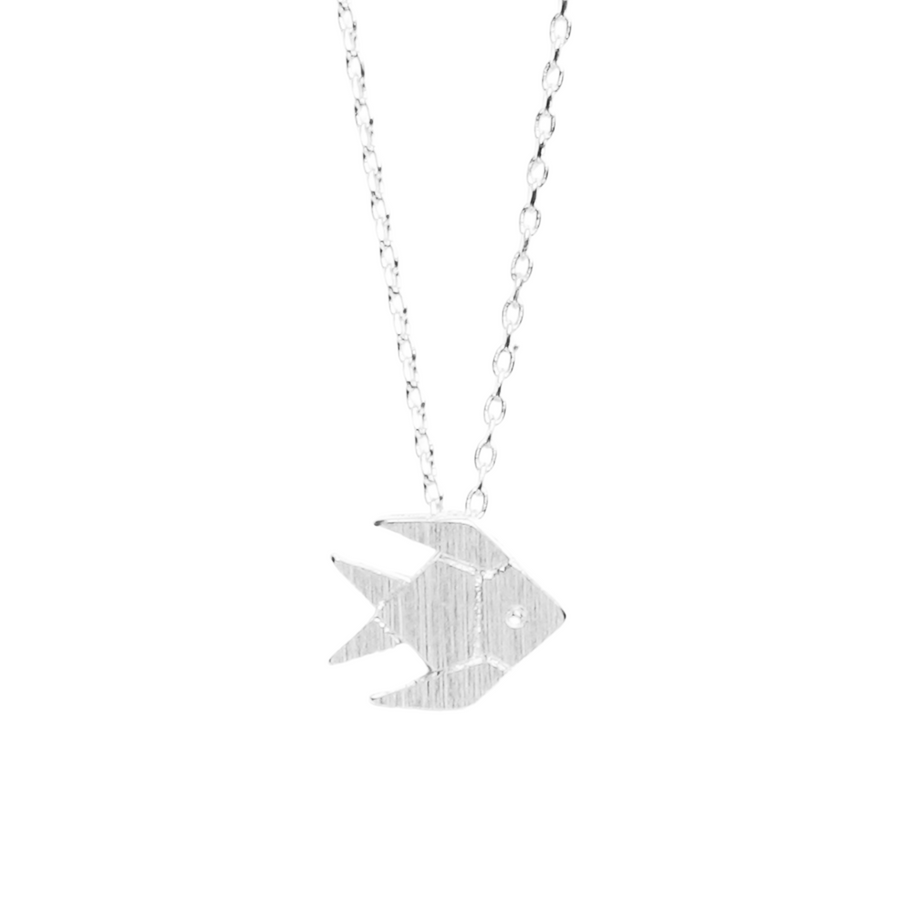 Fish Necklace Silver