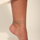 Chaine de cheville Gaia Argent