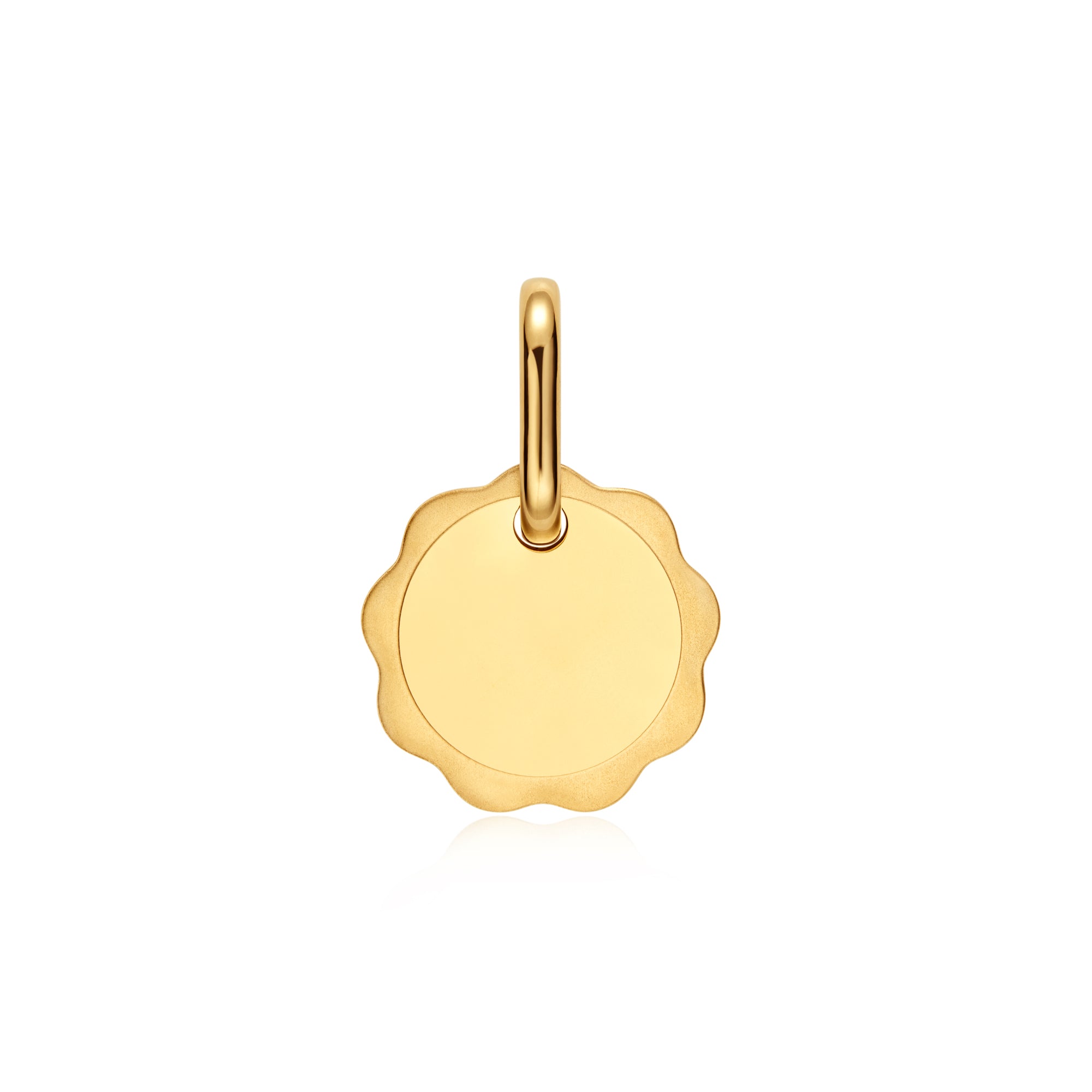 Daisy flower pet tag Gold- Personalize