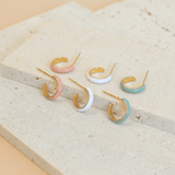 Boucles d'oreilles Maeve Blanc