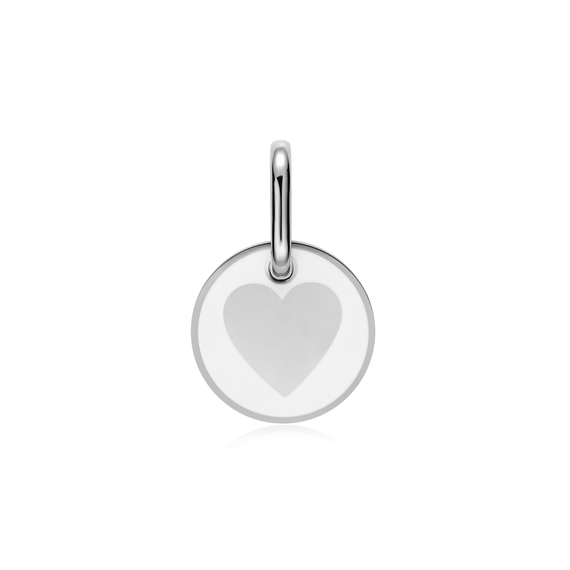 Maggie Heart pet tag Silver- Personalize