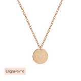 Makena Necklace Gold - Engraving