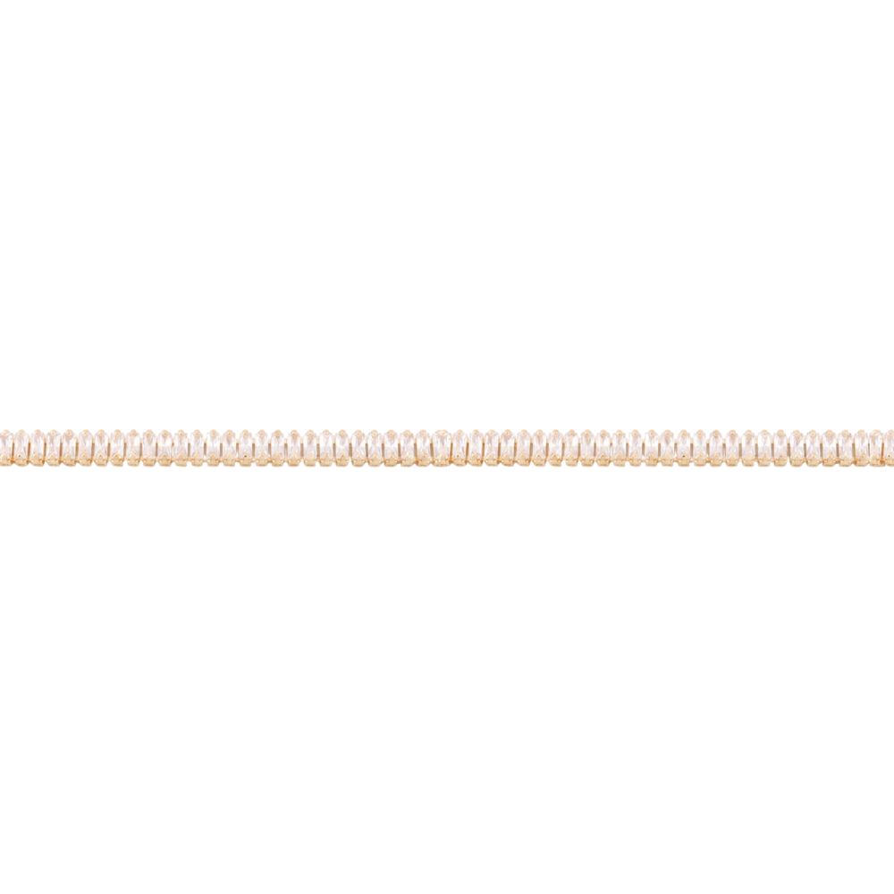 Chaîne Tennis Rectangle · Or Rempli 14 carats
