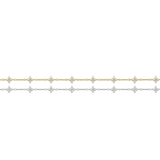 Chaîne Fleur · Or Rempli 14 carats et Argent Sterling