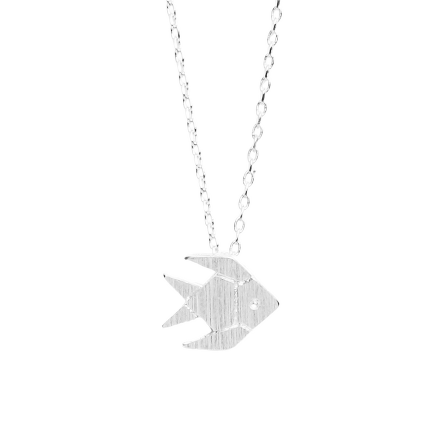 Collier Poisson Argent