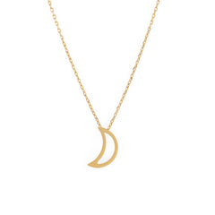 Moon Necklace Gold