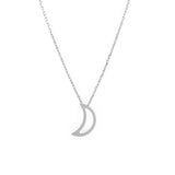 Moon Necklace Silver